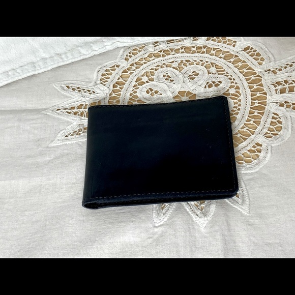 Handcrafted Super Soft Leather Black Genuine Leather Wallet Snap Pocket Men’s - Picture 10 of 10